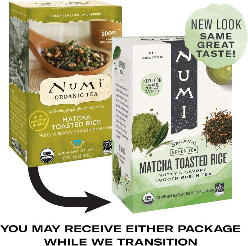 Numi Organic Matcha Toasted Rice Green Tea - Image 2
